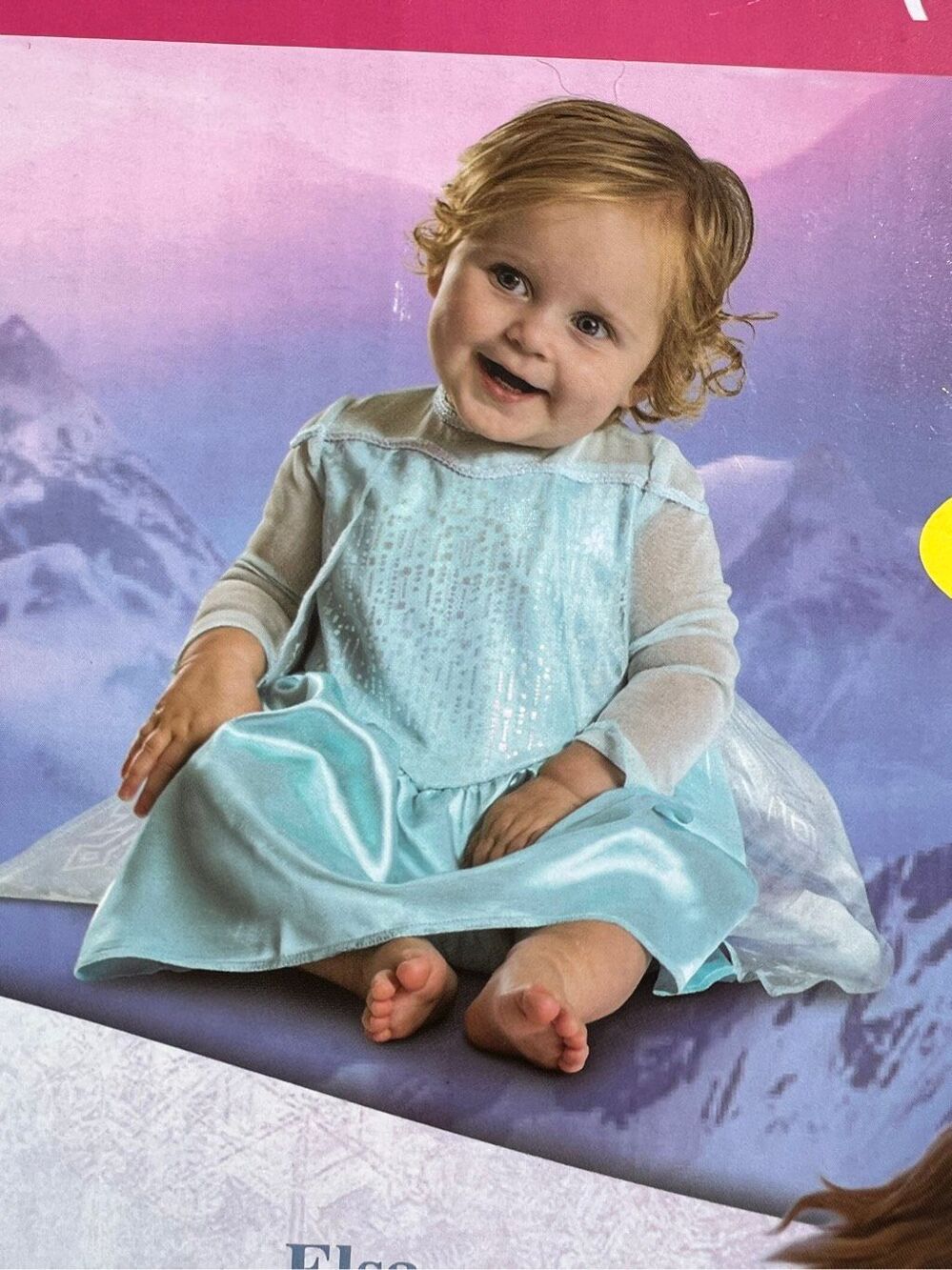 Disney Frozen Elsa Infants 12-18 months One Piece Dress Halloween Costume new